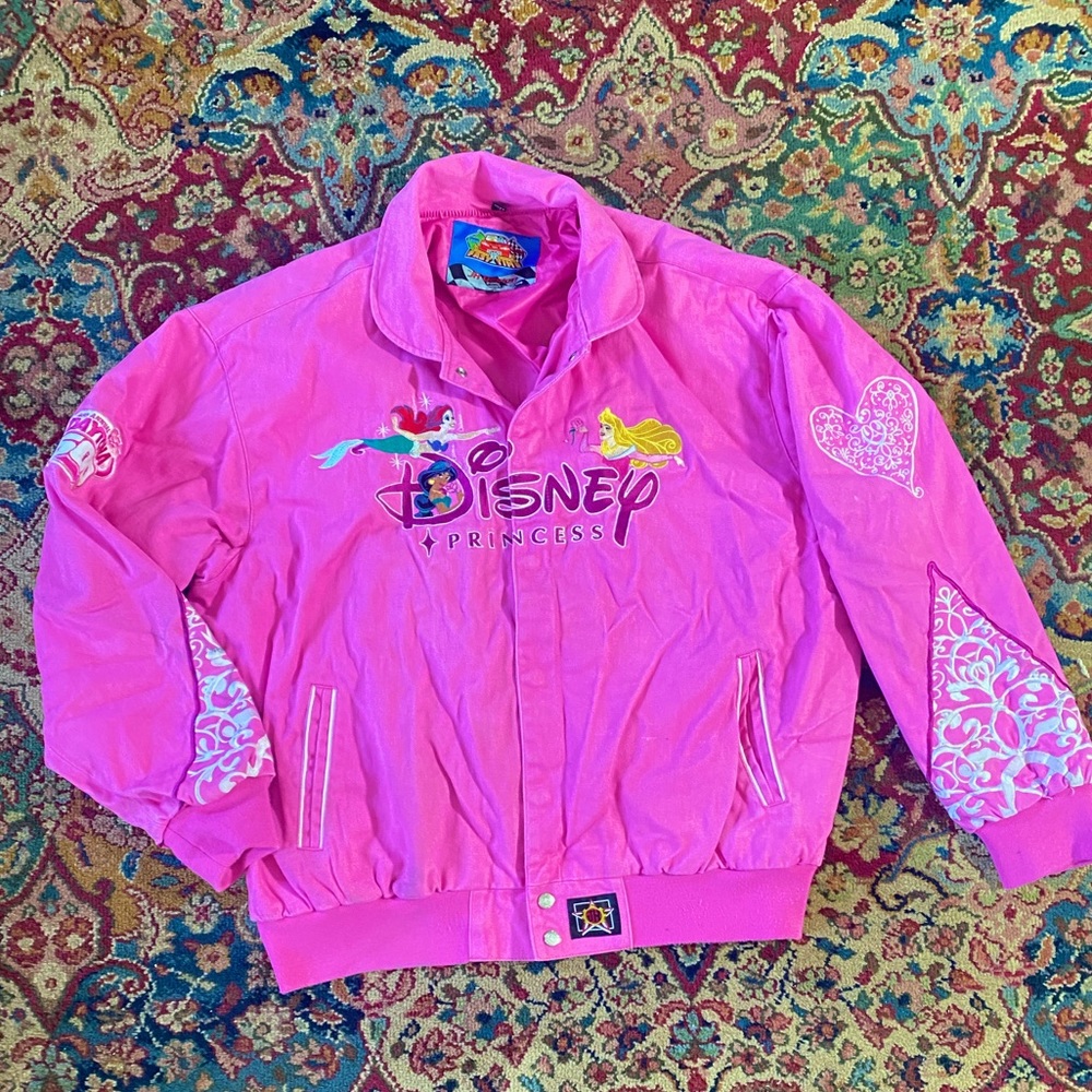 Disney Princess Daytona 500 Rare Vintage Pink Heart Jacket JH Design